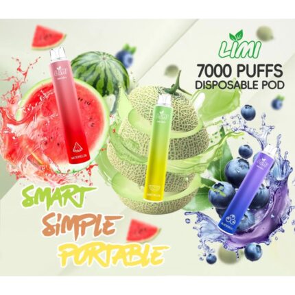 LIMI發光拋棄式電子煙7000口PUFFS